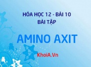 Bài tập về Amino Axit - Hóa 12 bài 10